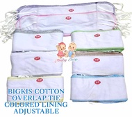 6pcs bigkis overlap tie adjustable belly binder for newborn 100% cotton