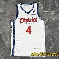 Hot Pressed NBA Washington Wizards #4 AJ Dybantsa 2025 City Edition basketball jerseys