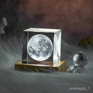 LP-6 NEW💘Luo Lan Creative Crystal Ball Small Night Lamp Moon Earth Cloud Galaxy Crystal Ambience Light Customizable Lett