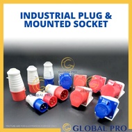 SSS CEE Industrial Plug 16A / 32A Pin / Socket Weatherproof Socket 220-250V Industrial Electrical Pl