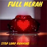 LED Otomotif LAMPU STOP RUNNING/STOP LAMPU RUNNING YAMAHA MIO SOUL GT 115 8 MODE MODEL LOVE Kendaraa