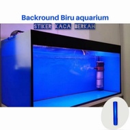 (B2Dk) Skotlet Stiker Kaca Aquarium/Sticker Baground Aquarium Biru