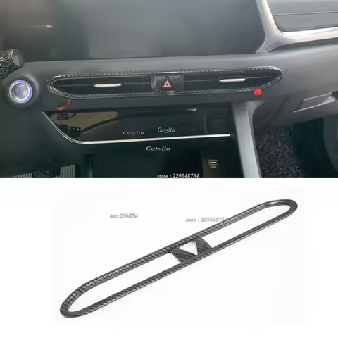 For Hyundai Sonata DN8 2020 2021 Carbon Fiber Center Control Car Interior Air Conditioning Vent Trim