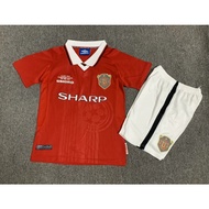 1999/2000 Retro Football Children's Set Manchester United Home Fans Commemorative Edition Children's