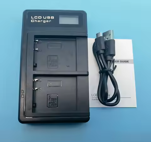 DMW-BCK7 DMW-BCK7E LCD USB Battery Charger For for Panasonic Lumix DMC-FP5 DMC-FP7 DMC-FH2 DMC-FH5 F