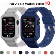 Retrofits Strap Sport Protective Case Strap One-piece For Apple Watch Series 10 46mm 42mm IWatch Ser