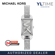 Michael Kors Lady MK4841 Mini Empire Pavé Silver Dial Silver-Tone Stainless Steel Bangle Quartz Watc