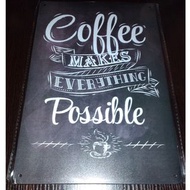 Coffee Make Everything Possible 咖啡 鐵皮畫 復古掛飾 咖啡杯 咖啡豆 咖啡機 Coffee 磨機 [E37]