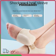 NOVOCCT 1PAIR Heel Socks, Anti-Crack Relieves Pain Gel Heel Cushion, Comfortable Reduces Pressure S/