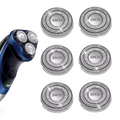 6pcs SH30 Replacement Heads Blade for Philips Norelco Series 3000 2000 1000 S5370 S5571 S5600 S5620 