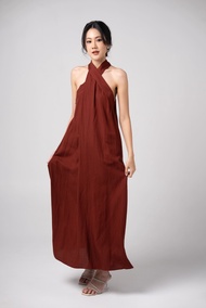 WHITE TENCEL MAXI DRESS