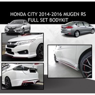 HONDA CITY 2014-2016 FULL SET BODYKIT MUGEN RS MG RS STYLE FRONT SKIRT ,SIDE SKIRT, REAR SKIRT MATER