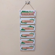 Children's Educational Wall Display of the Pillars of Islam 6 Layers