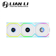 聯力 UNI FAN 無限鏡 SL Wireless LCD 120 無線反向風扇 白 三顆裝 (無線拼接/1.6LCD″螢幕/內附控制器/2000 RPM/3年保固)