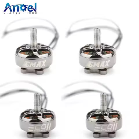 4pcs EMAX ECOII Series ECO II 2807 6S 1300KV 5S 1500KV 4S 1700KV Brushless Motor for FPV Racing RC D