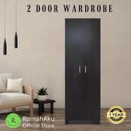 【Ready stock】▥✤▦[Bigger Size 180cm Height] RumahAku 2 Door Wardrobe / Almari Baju / Almari Pakaian - 9003001S