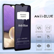 Tempered Glass Blue 10D Type Oppo A58 A38 A18 A17 A16 A15 A5S F9 A12 A11K A7 A3S Anti Bluelight Anti