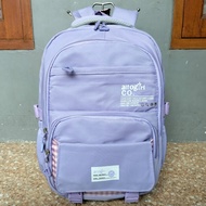 Tas Ransel Anak Perempuan Alto Girl Waterproof Motif Geometris - Warna Pink/Hitam