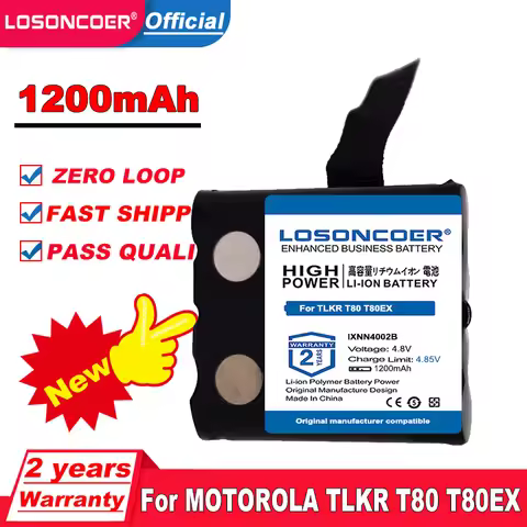 IXNN4002B Battery For MOTOROLA TLKR T80 T80Ex XTR446 XTB446 XT180 XTK446 TLKR T61 T81 T5 T6 T7 T8 T5