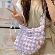 2025 ฤดูร้อนใหม่กระเป๋าเมฆขนาดใหญ่ L Bubble Bagกระเป๋าสะพายสตรีเวอร์ชั่นเกาหลีหวานกระเป๋า Messenger 