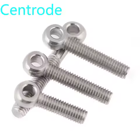 304 stainless steel joint bolt lengthening sheep eye screw fish eye screw O type hanging ring 5Pcs