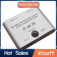 Bi Directional USB C Switch Splitter 8K USB C Switcher KVM 8K 60Hz 4K 144Hz Video for Multiple Sourc