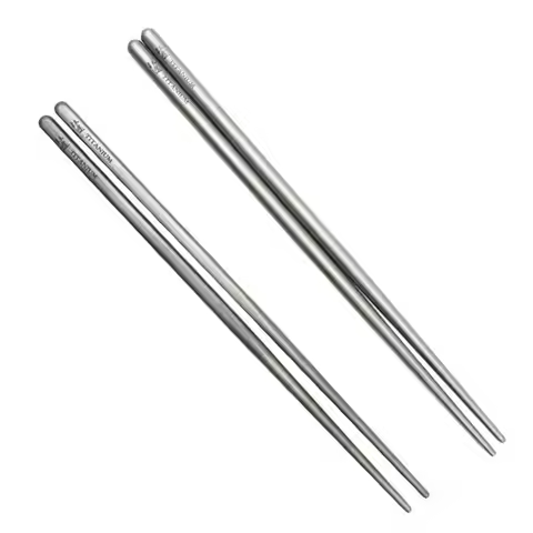Chopsticks Metal Reusable Chopstick Sticks Titanium Alloy Cooking Dishwasher Safe Kids Set Steel Cho