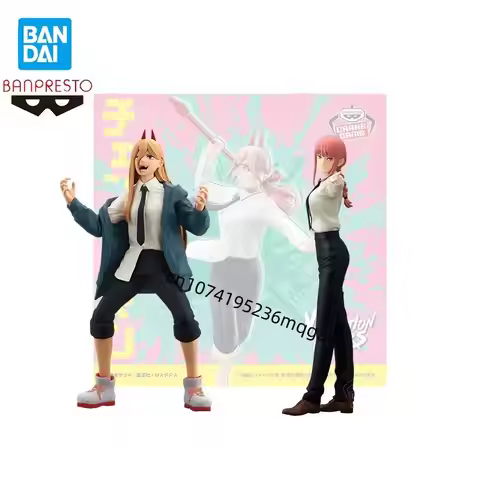 In stock Bandai BANPRESTO Chainsaw Man Power Makima GLITTER & GLAMOURS Anime Action Figures Model Co