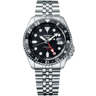 Seiko 5 Sports SSK001 GMT Black Dial Stainless Steel Automatic Analog Watch