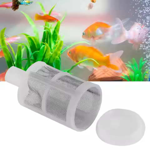 10Pcs Set Plastic Aquarium Filter Net Net Filter 7MM Water Pump Filter Stainless Steel 10MM Filter M