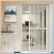 PVC folding sliding door kitchen can be customized size folding door indoor partition bathroom balco