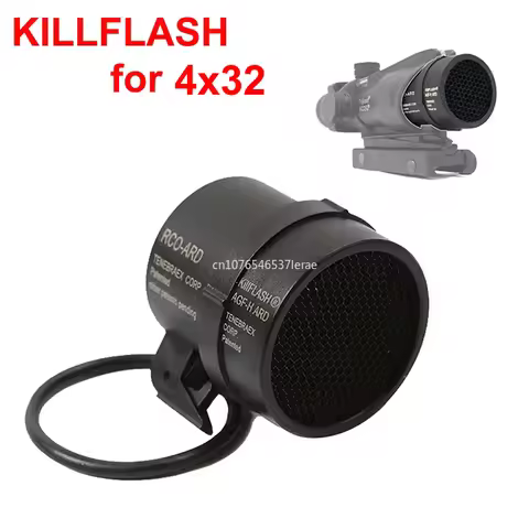 Tactical Killflash for AC*G 1X32 4X32 Scope Metal Mesh Cover Cap Front Protector Anti-Reflection Hon