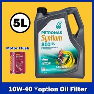 Petronas Syntium 800 10W-40 5L Semi Synthetic Engine Oil 10W40 (with Oil Filter) #CASTROL#PETRONAS#MOBIL#Mizu#Liqui Mol