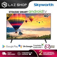 Skyworth 40 Inch 2K Android Smart TV 40STD6500 | Google Assistant & Google Play | Dolby Audio | DTS 