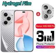 Full Cover Screen Protector For Honor 400 Pro 400Pro 4G 5G 2025 Front Back Soft Hydrogel Film For Ho