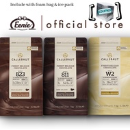Callebaut Couverture Chocolate Callets 1KG | 811 | 823 | W2 Finest Belgian Baking Chocolate