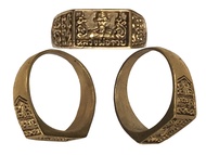 แหวนทองเหลือง  หลวงพ่อรวย รุ่น2 เนื้อ ทองเหลือง ปี 2537 วัดตะโก จ.พระนครศรีอยุธยา