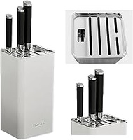 Quintrost Universal Knife Block without Knives, Knife Holder, Knife Scissors Organiser with 6 Slots 