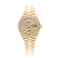 Rolex Lady Datejust Reference 69138, a yellow gold automatic wristwatch with date, Circa 1989