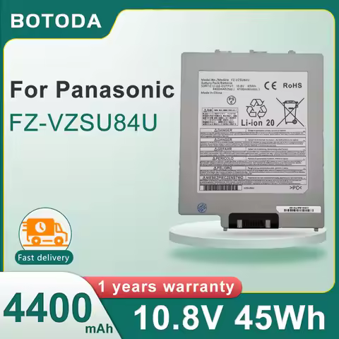 BOTODA FZ-VZSU84U 10.8V 45Wh 4400mAh Laptop Battery FZ-VZSU84R For Panasonic FZ-G1AABDXER Toughpad F