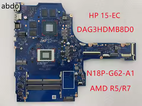 DAG3HDMB8D0 For HP 15-EC Laptop Motherboard with R5 CPU GTX1650Ti 4GB GPU DDR4 100% Test Work