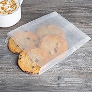 1000 count 6x7x0.75 inch flat Glassine Waxed Paper Bags, Food Grade Grease Resistant Bag for Sandwic