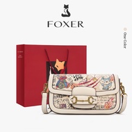 FOXER Women's Crossbody Bag Shoulder handbag Graffiti Pattern Korean Style Handbag