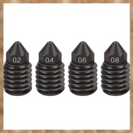 [K U Y G] For  Lab A1/H2D/Min Nozzle Hardened Steel 0.2 0.4 0.6 0.8mm Print Head Nozzles for  Upgrad