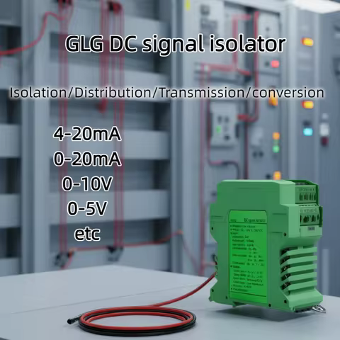Analog signal isolator DC Active 1 in 2 out 4-20mA to 0-10V current voltage sensor transmitter 0-20m