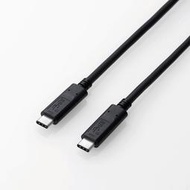 〔SE現貨〕日本ELECOM USB 3.1 Gen2 Type-C 5A 高速傳輸充電線 USB3-CC5P10NBK