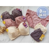 ️ Vivy peach Must Fail D Cup Gorgeous Lace Soft Cloth Concentrated Cover Student Underwear Breathabl