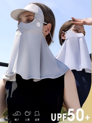 Titleist！PEARLY GATES ANEW FootJoy J.LINDEBERG ✐❡✗ Golf summer ice silk mask full face women's anti-UV face kini neck guard sunshade removable brim