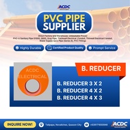 Bushing Reducer PVC Orange Pipe Fittings 2" 3" 4" for Sanitary Pipe