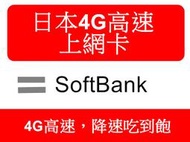 {效期8.31}日本softbank 上網卡 15天 30天4G速度 每日500MB 800MB 1GB流量降速吃到飽